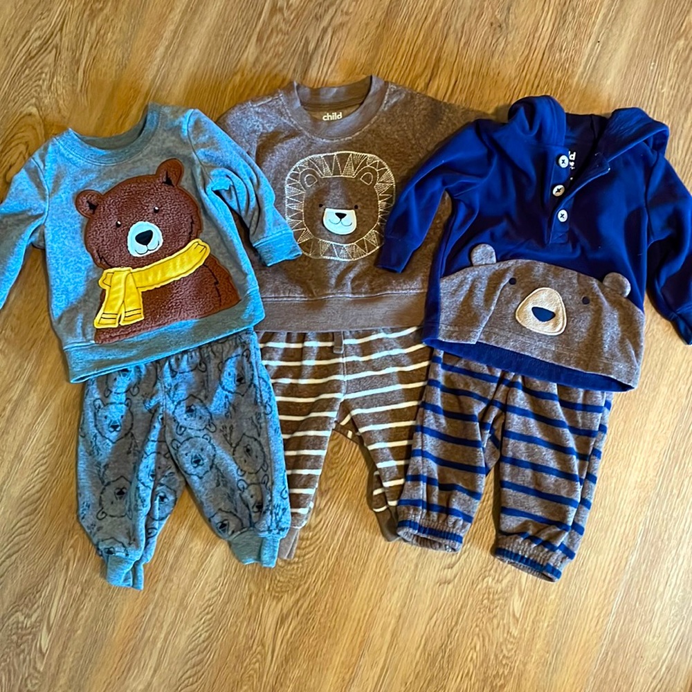Winter Fleece Sweater Sets